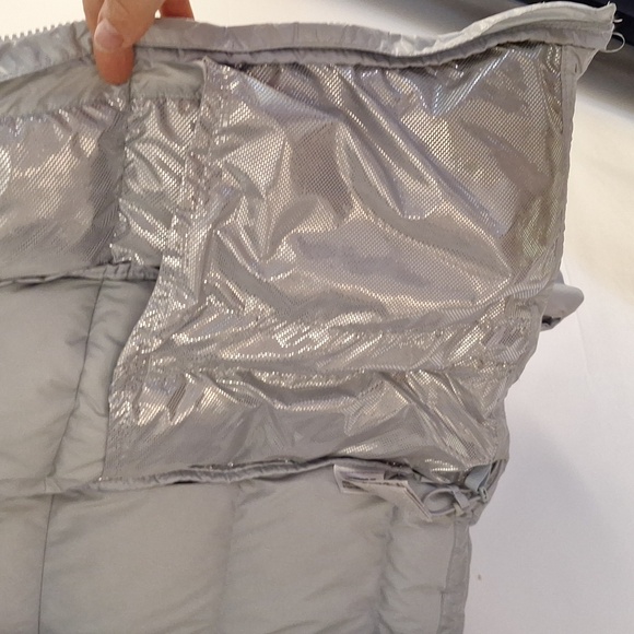 Columbia Light Gray Women's Insulated Interchange XXL Silver Jacket - Picture 7 of 10